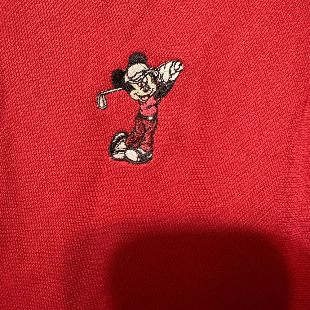 Nike Golf Dark Red Men's Walt Disney World Mickey Mouse Size S Polo Shirt - Picture 5 of 11